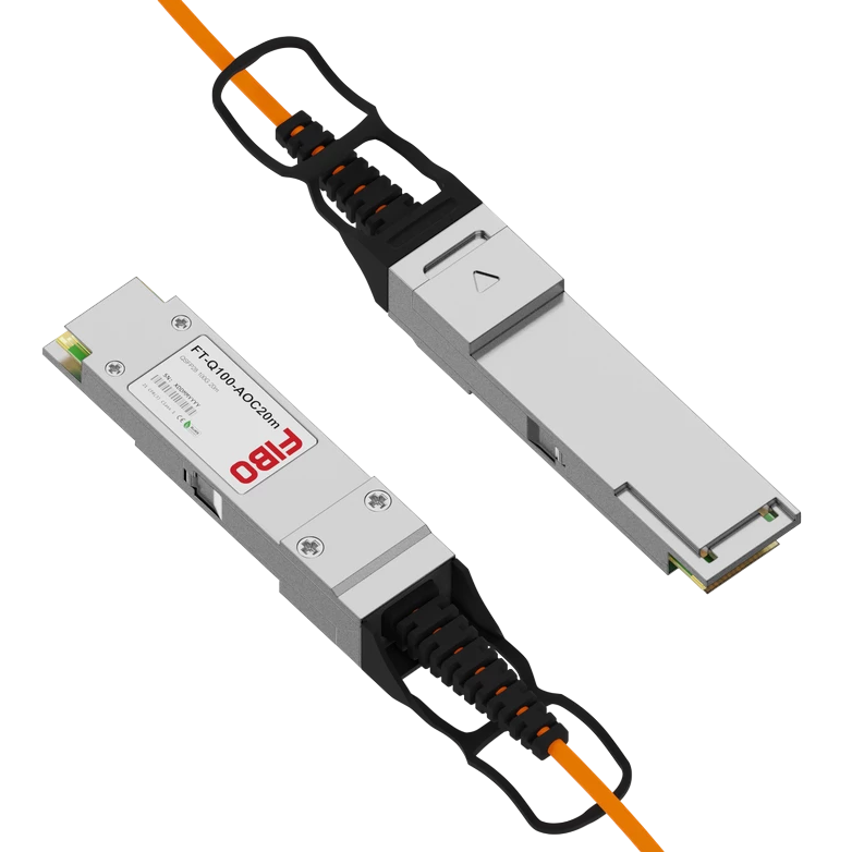 Кабель QSFP28 FIBO-TELECOM FT-Q100-AOC20m, 20м