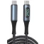 Кабель USB Type-C - USB Type-C, 1м, KS-IS KS-715B-1