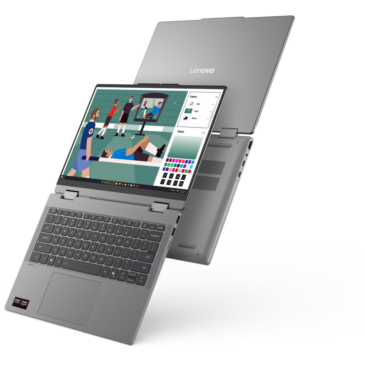 Ноутбук Lenovo IdeaPad 5 2-in-1 14AHP11 Luna Grey (83UJ0017PS) - фото 6