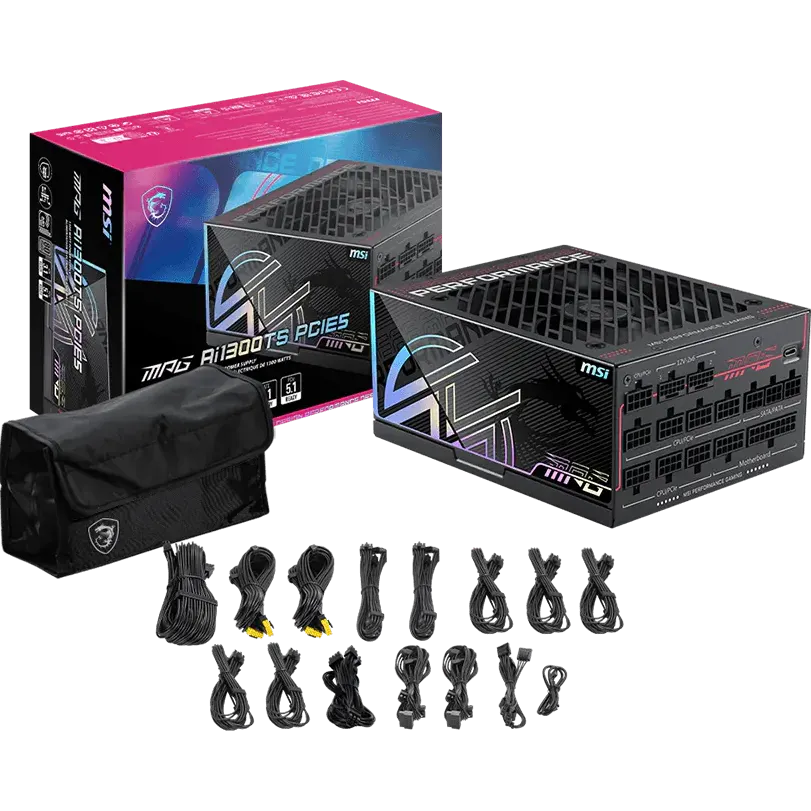 Блок питания 1300W MPG Ai1300TS PCIE5 - фото 5