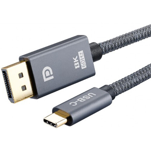 Кабель USB Type-C - DisplayPort, 1.8м, KS-IS KS-536PO