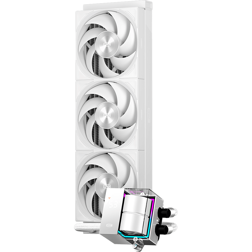 Система жидкостного охлаждения PCcooler DS360 Pro Digital White - D7-S360WBKN-GL