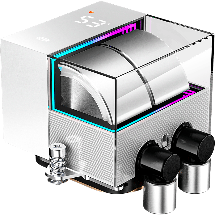 Система жидкостного охлаждения PCcooler DS360 Pro Digital White - D7-S360WBKN-GL - фото 3