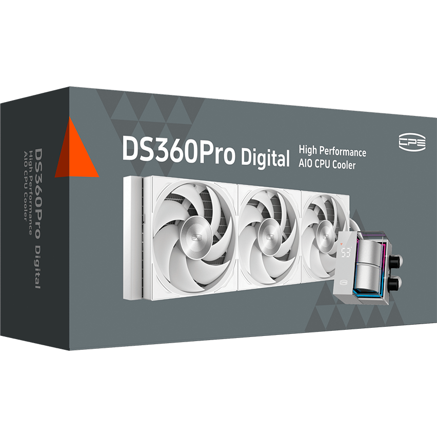 Система жидкостного охлаждения PCcooler DS360 Pro Digital White - D7-S360WBKN-GL - фото 8