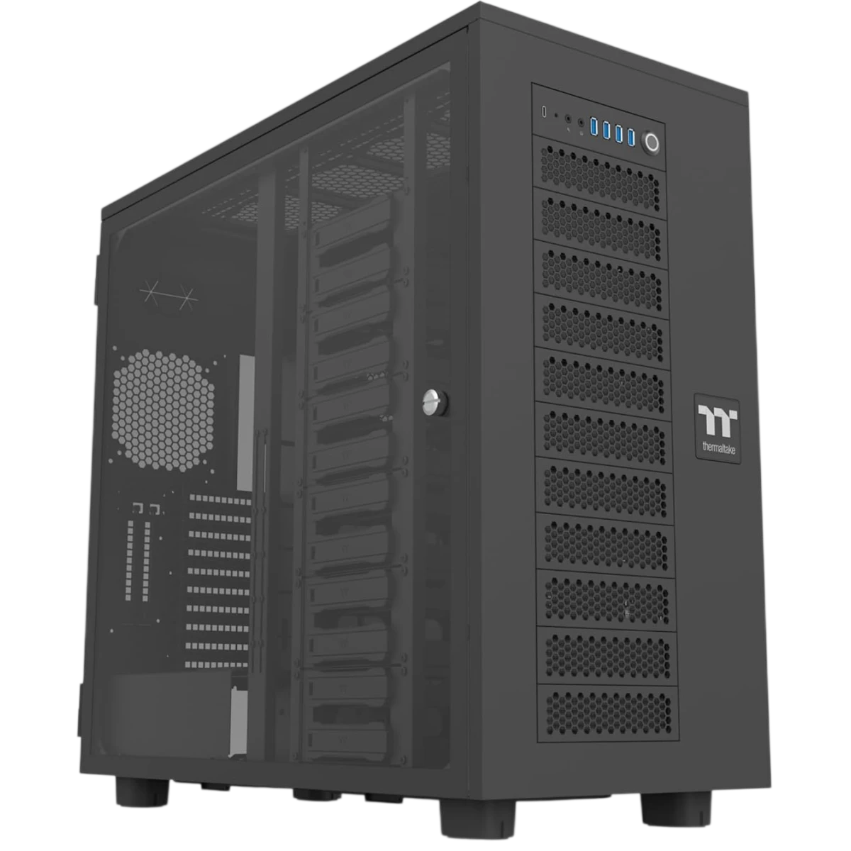 Корпус Thermaltake AX700 TG Black (CA-11B-00F1WN-00)