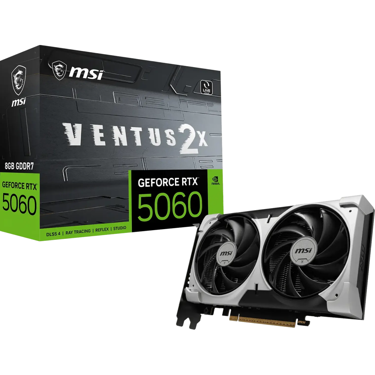 Видеокарта NVIDIA GeForce RTX 5060 MSI 8GB (RTX 5060 8G VENTUS 2X V1) - фото 5