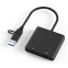 Переходник USB A (M)/USB Type-C  (M) - 2x HDMI (F), KS-IS KS-821L1