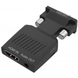 Переходник HDMI (F) - VGA (F), KS-IS KS-425