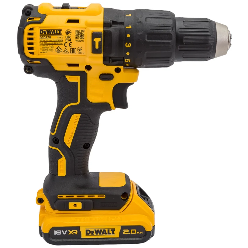 Дрель DeWALT DCD778D2T-QW - фото 2