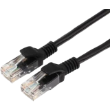 Патч-корд ExeGate UTP-RJ45-RJ45-5e-CU-0,5M-BK, 0.5м (EX300490RUS)