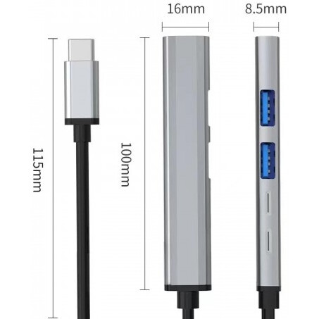 Док-станция KS-is USB-C 5-in-1 (KS-748) - фото 2