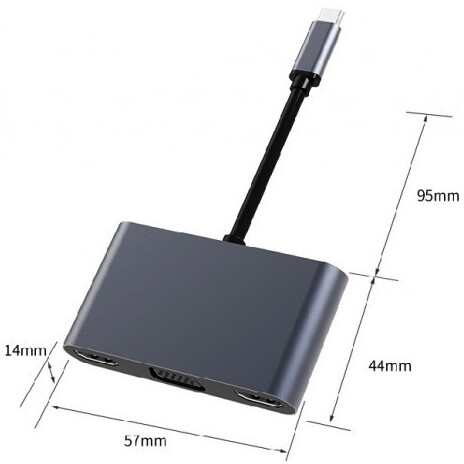 Док-станция KS-is USB-C 5-in-1 (KS-476) - фото 2