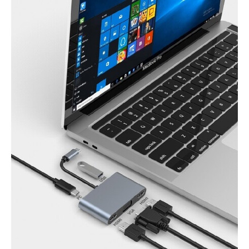 Док-станция KS-is USB-C 5-in-1 (KS-476) - фото 6