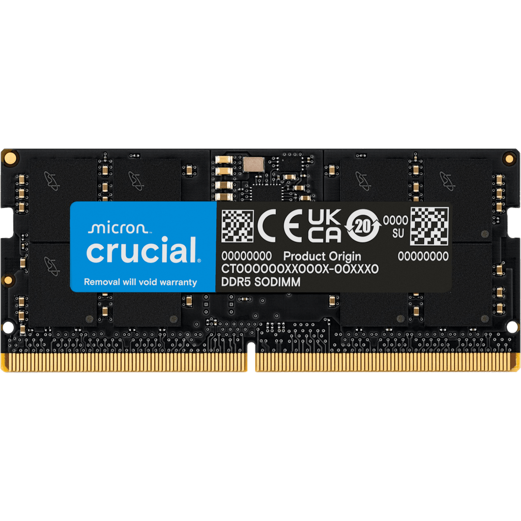 Оперативная память 64GB DDR5 5600MHz Crucial SO-DIMM (CT64G56C46S5)