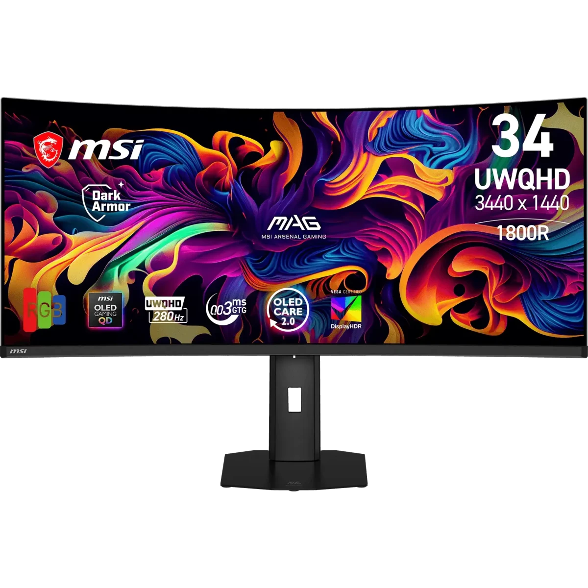 Монитор MSI 34" MAG 341CQP QD-OLED X28 - 9S6-3DE39T-012