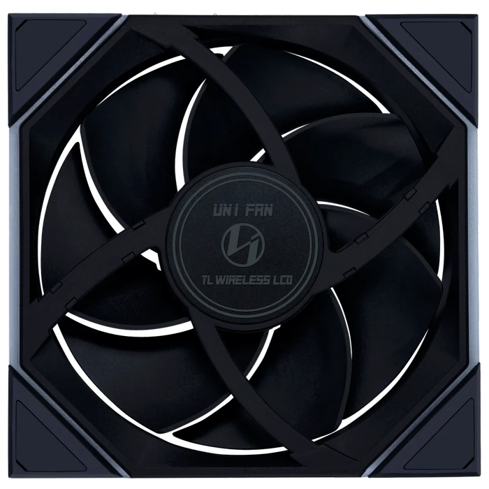 ..... Вентилятор для корпуса Lian Li UNI Fan TL Wireless LCD 140 Black (1377), Б/У - G99.14TLLCD1W1B.R0 - фото 2