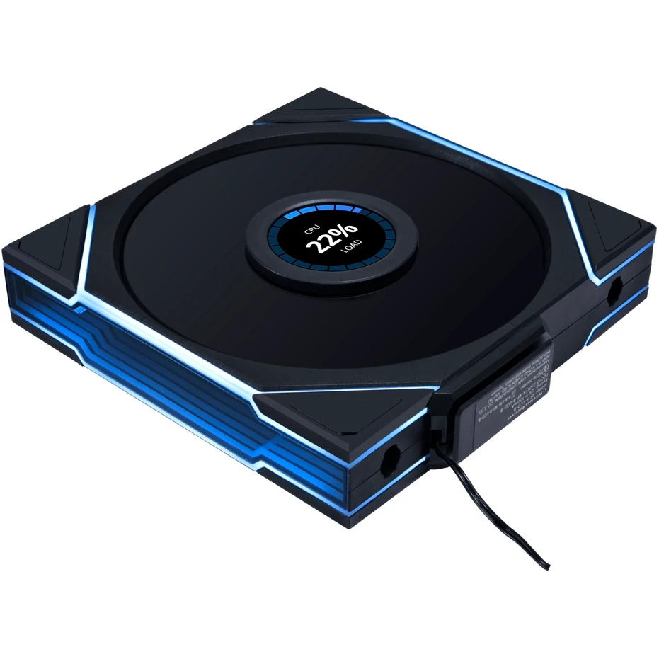 ..... Вентилятор для корпуса Lian Li UNI Fan TL Wireless LCD 140 Black (1391), Б/У - G99.14TLLCD1W1B.R0 - фото 3