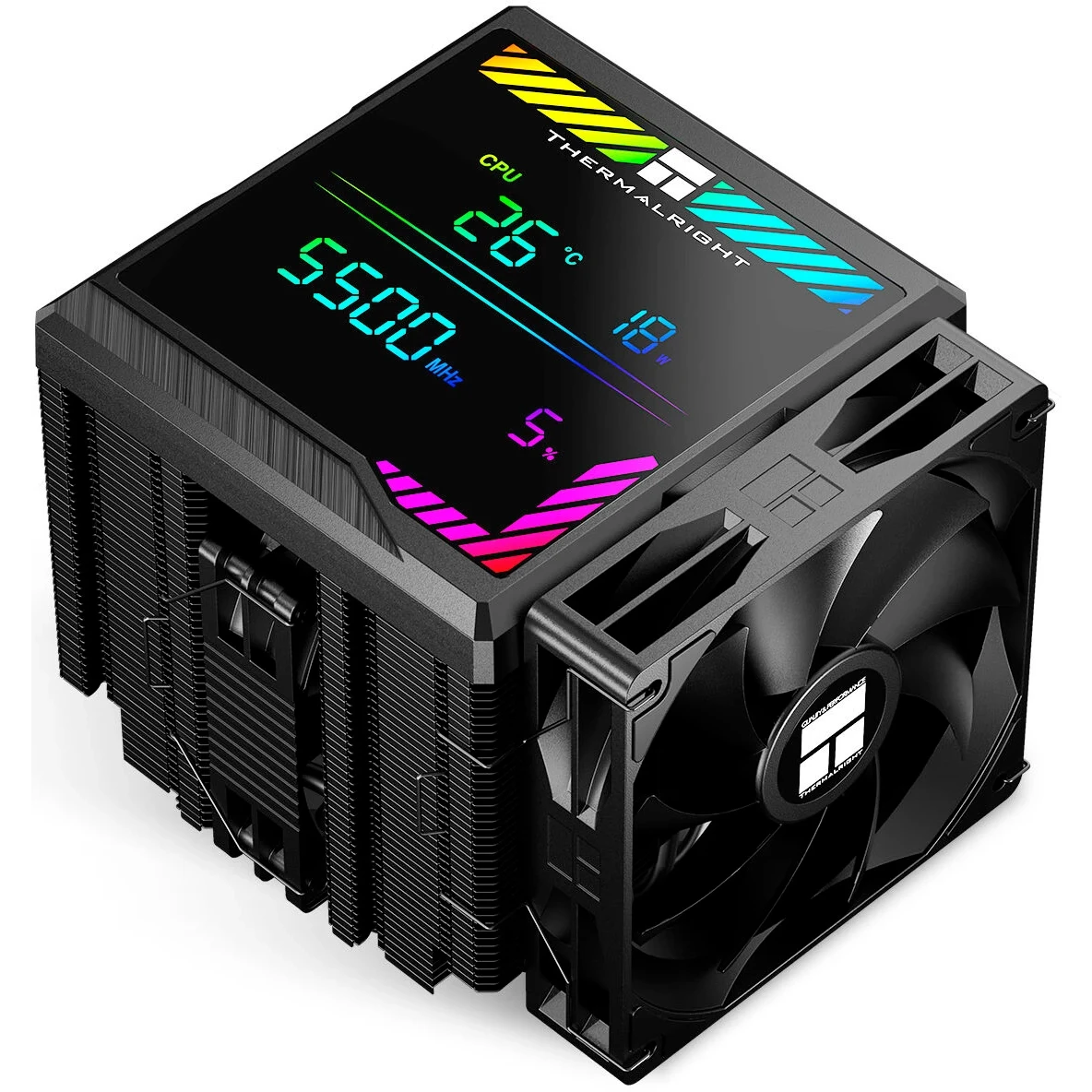 ..... Кулер Thermalright Peerless Assassin 140 Digital Black Б/У - PA140-DG-BL