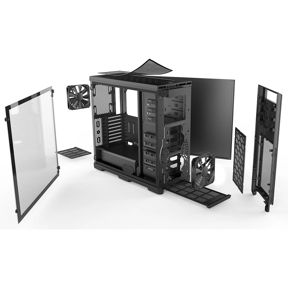 ..... Корпус Phanteks Enthoo Pro Tempered Glass Black (0163) Б/У, повреждена упаковка - PH-ES614PTG_BK - фото 13