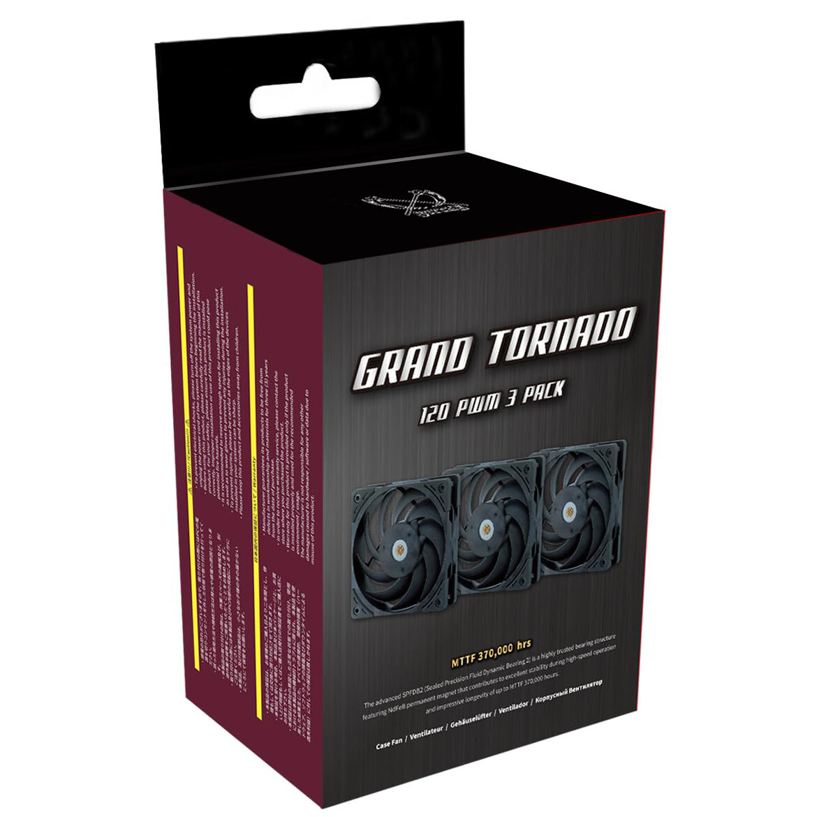 Вентилятор для корпуса Scythe Grand Tornado 120 PWM (GT1225FD20X3-P) - фото 3