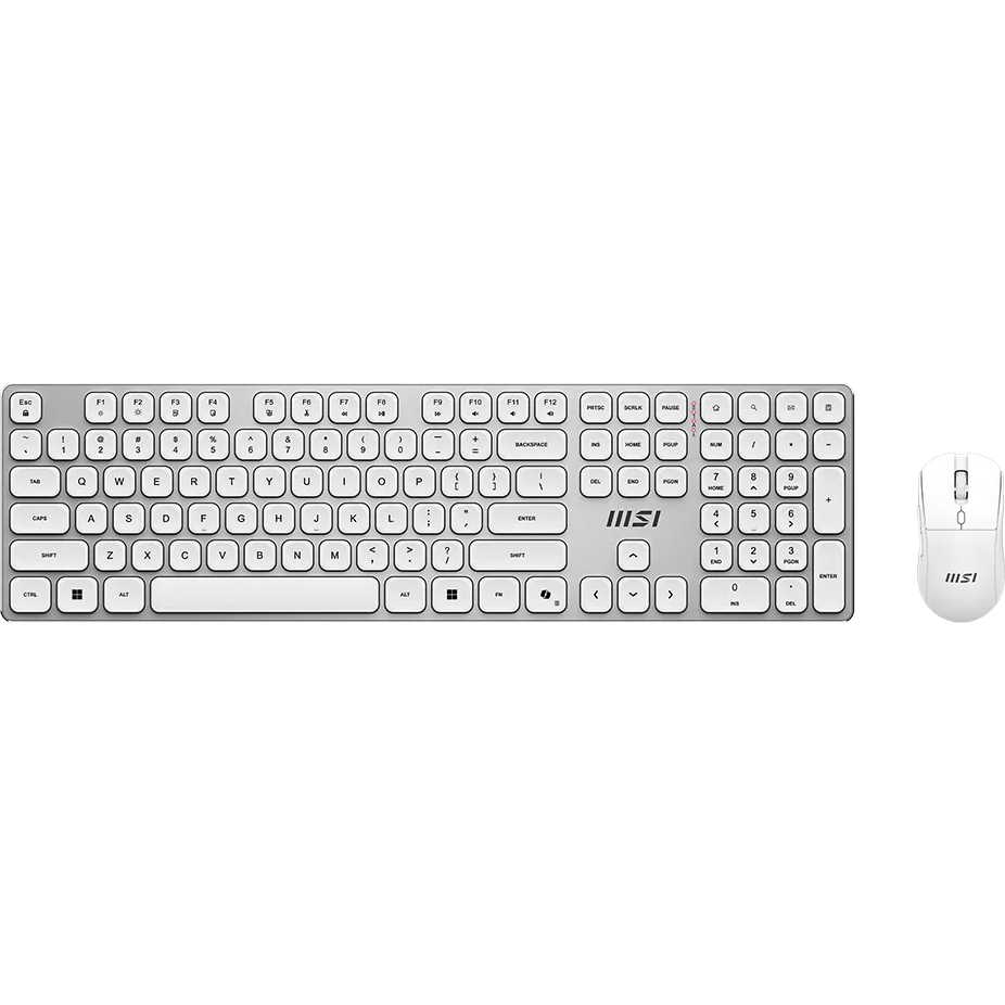Клавиатура + мышь MSI Forge K210 Wireless Combo White - S11-43RU310-Y92