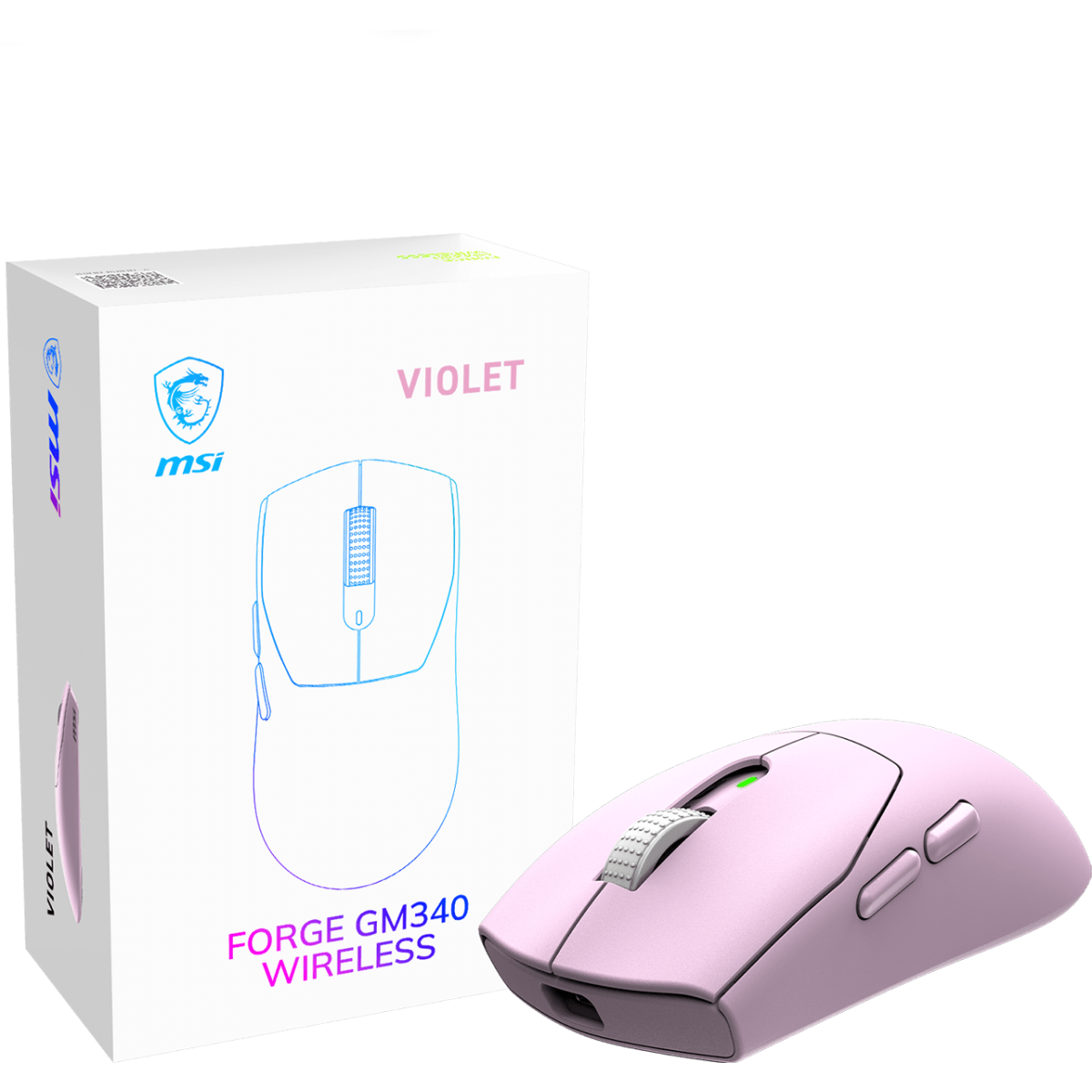 Мышь MSI Forge GM340 Wireless Violet - S12-4301810-HH9 - фото 3