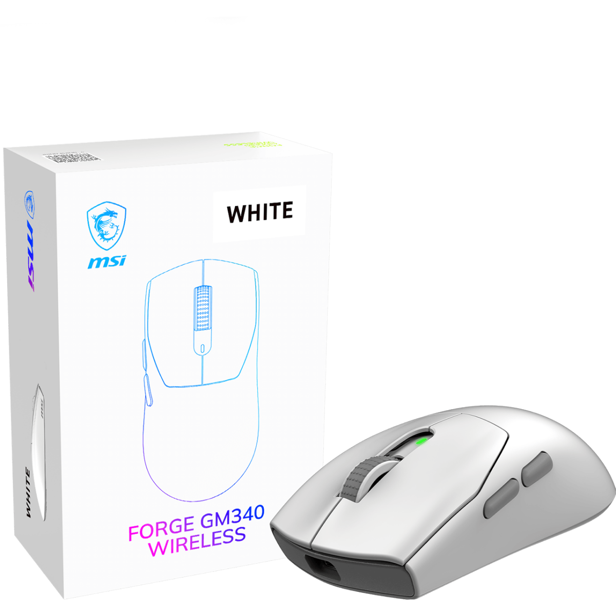 Мышь MSI Forge GM340 Wireless White - S12-4301750-HH9 - фото 2