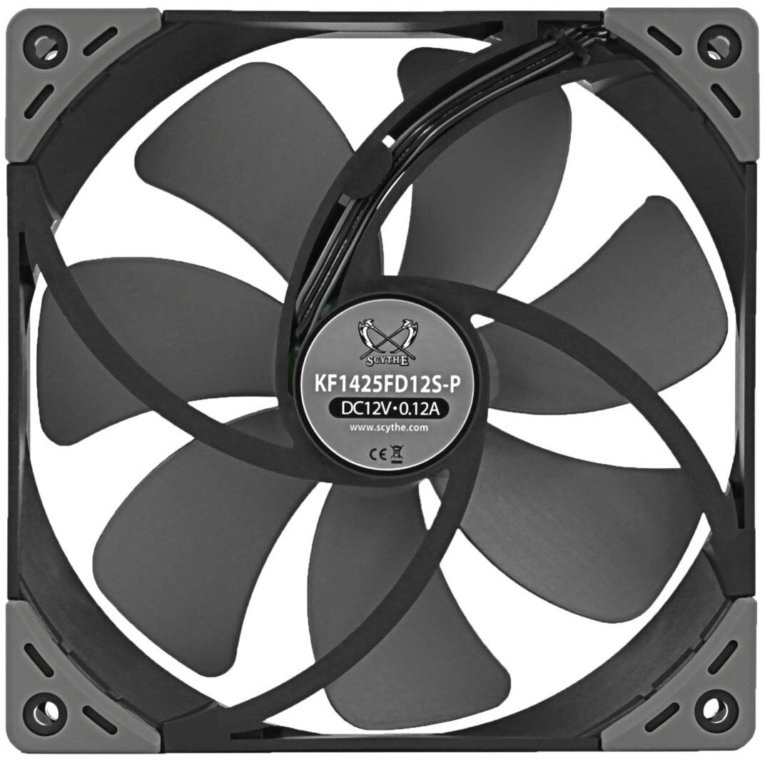 Вентилятор для корпуса Scythe Kaze Flex 140 PWM (KF1425FD12S-P) - фото 4