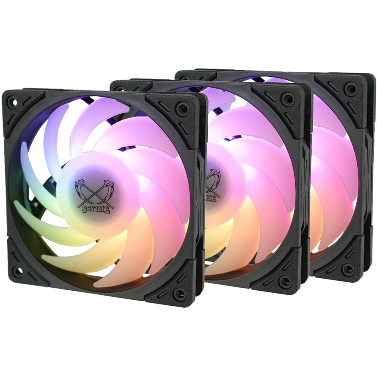 Вентилятор для корпуса Scythe Wonder Tornado 120 ARGB PWM (WT1225FD25ARX3-P) - фото 2