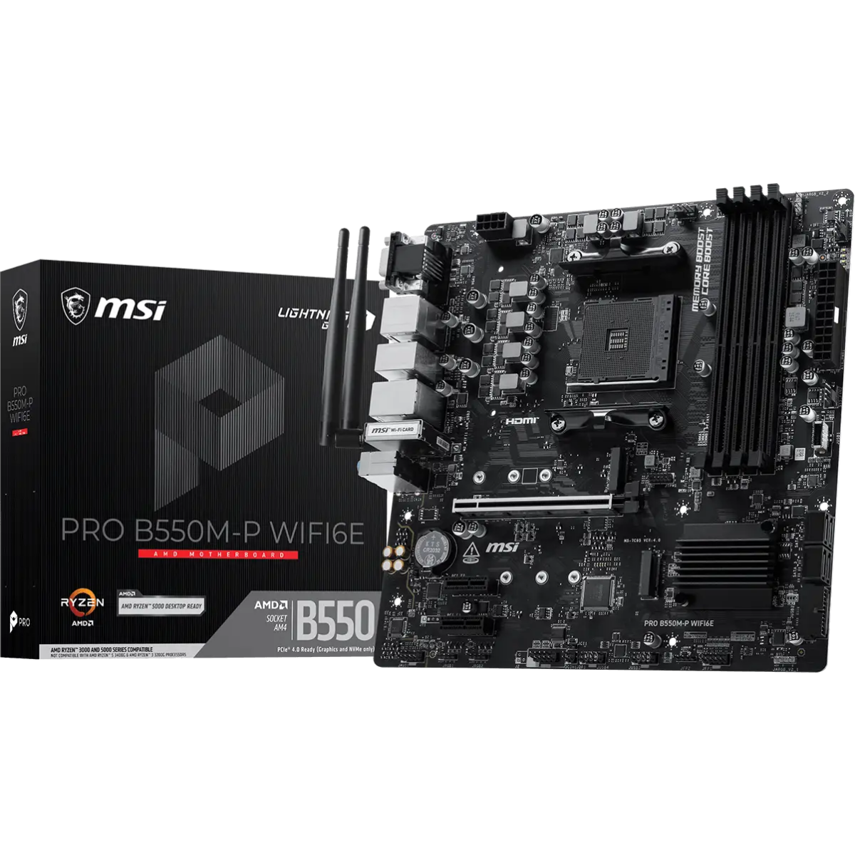 Материнская плата MSI PRO B550M-P WIFI6E - фото 5