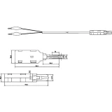 Тестовый кабель Cabeus TC-2-pin-ST