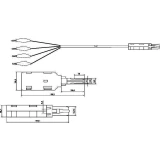 Тестовый кабель Cabeus TC-4-pin-ST