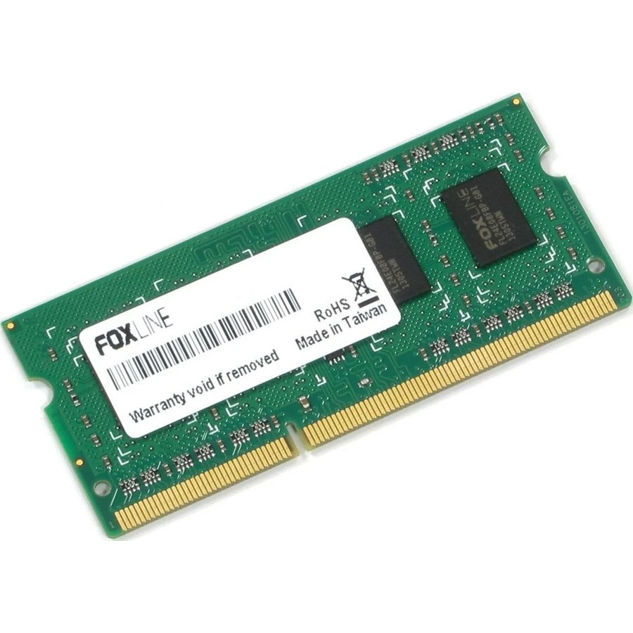 ..... Оперативная память 2GB DDR-III 1600MHz Foxline SO-DIMM (FL1600D3S11-2G(S)) ОЕМ,  Б/У