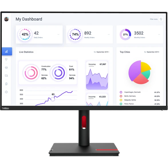 Монитор Lenovo 32" ThinkVision T32P-30 (63D2GAR1WW)