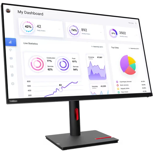 Монитор Lenovo 32" ThinkVision T32P-30 (63D2GAR1WW) - фото 3