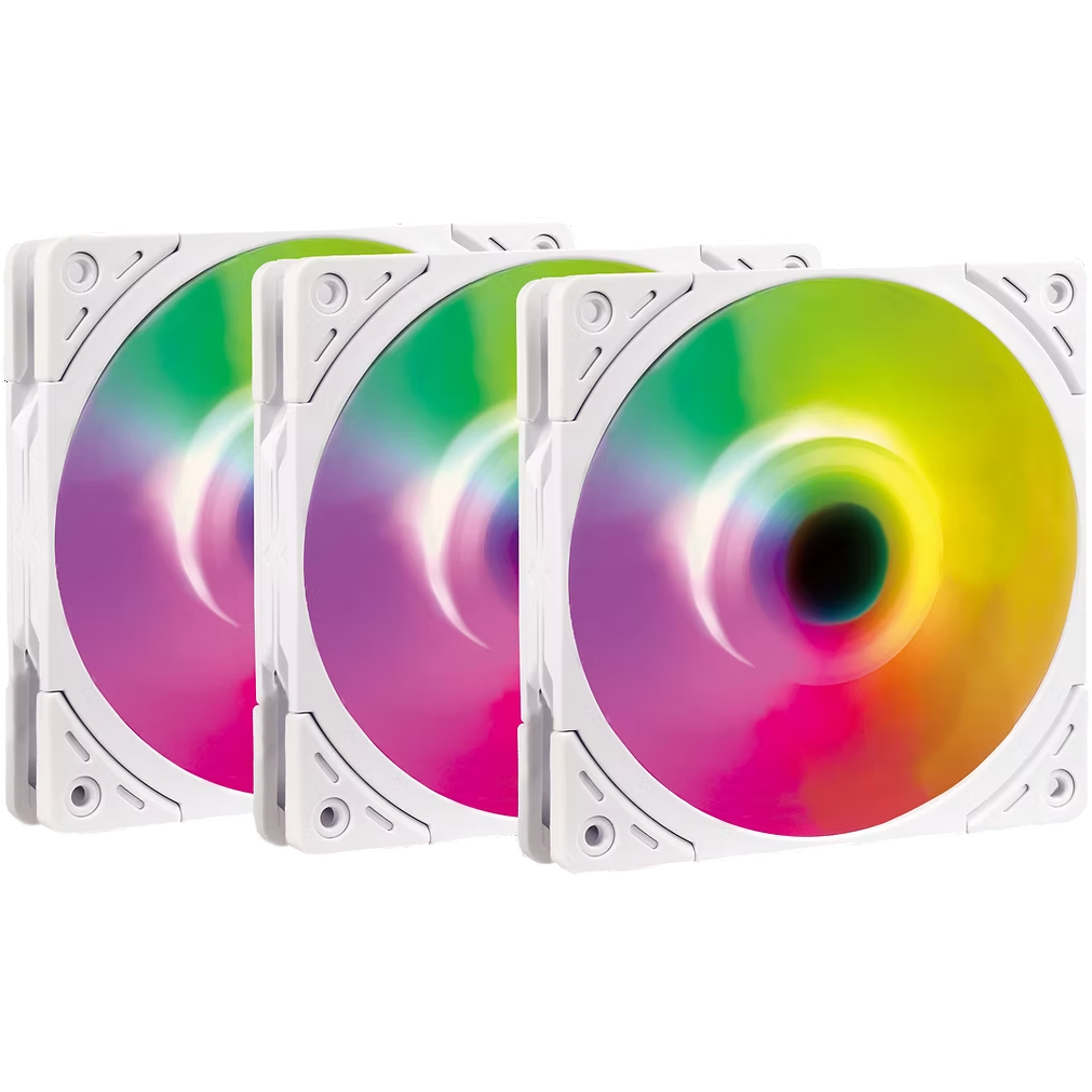 Вентилятор для корпуса Scythe Wonder Tornado 120 White ARGB PWM (WT1225FD25WARX3-P)