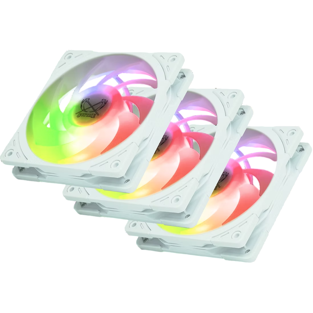 Вентилятор для корпуса Scythe Wonder Tornado 120 White ARGB PWM (WT1225FD25WARX3-P) - фото 2