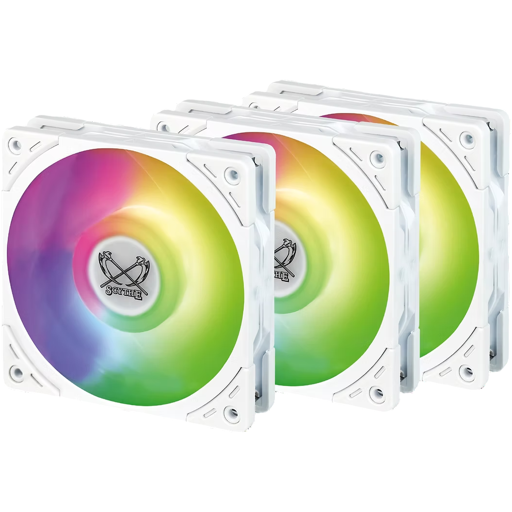 Вентилятор для корпуса Scythe Wonder Tornado 120 White ARGB PWM (WT1225FD25WARX3-P) - фото 3