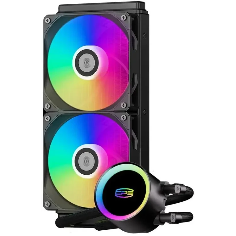 Система жидкостного охлаждения PCcooler DA240 Max ARGB Black - DA240 MAX ARGB BK - фото 2