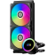 Система жидкостного охлаждения PCcooler DA240 Max ARGB Black - DA240 MAX ARGB BK - фото 2