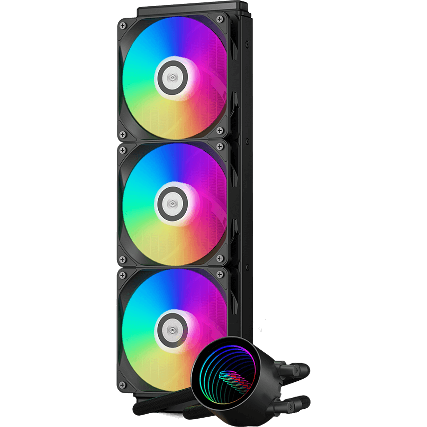 Система жидкостного охлаждения PCcooler DA360 V2 ARGB Black - DA360V2-BKAWXX-GL