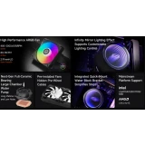 Система жидкостного охлаждения PCcooler DA360 V2 ARGB Black (DA360V2-BKAWXX-GL)