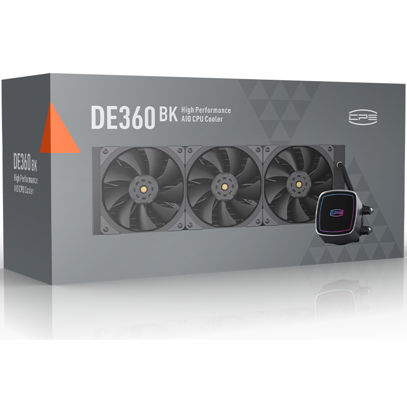 Система жидкостного охлаждения PCcooler DE360 Black - DE360-BKAWXX-GL - фото 6