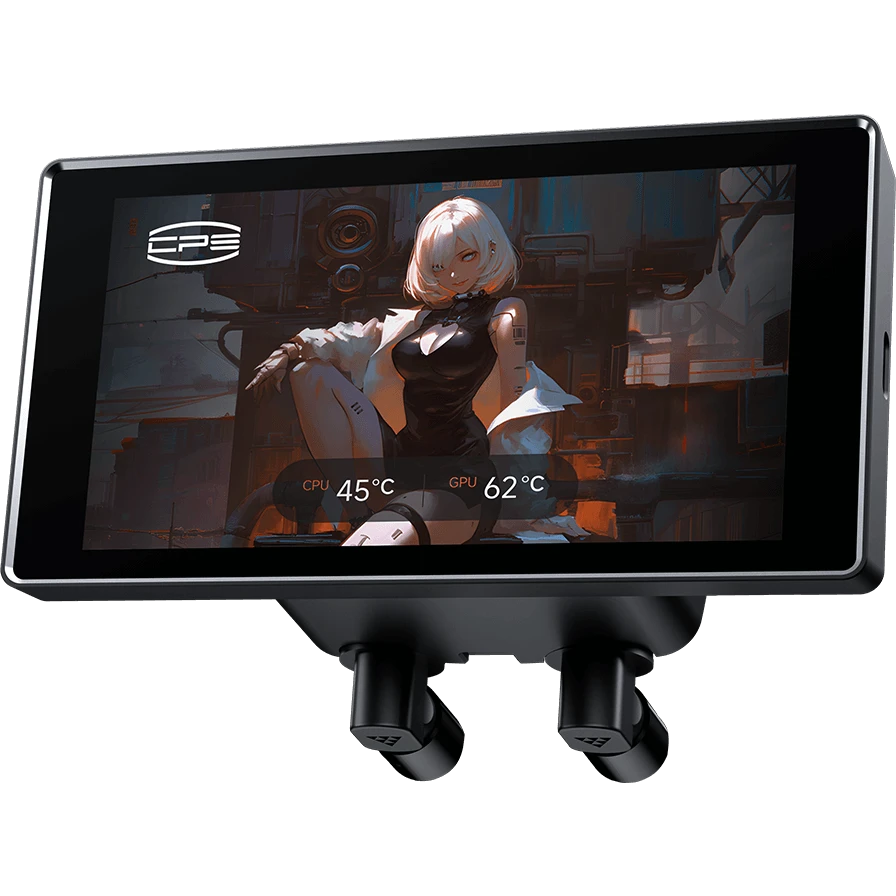 Система жидкостного охлаждения PCcooler Max ARGB Display Black - DT360Max-BKAWXY-GL - фото 3