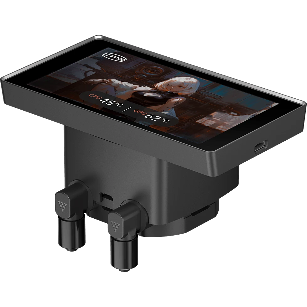 Система жидкостного охлаждения PCcooler Max ARGB Display Black - DT360Max-BKAWXY-GL - фото 4