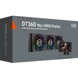 Система жидкостного охлаждения PCcooler Max ARGB Display Black (DT360Max-BKAWXY-GL)