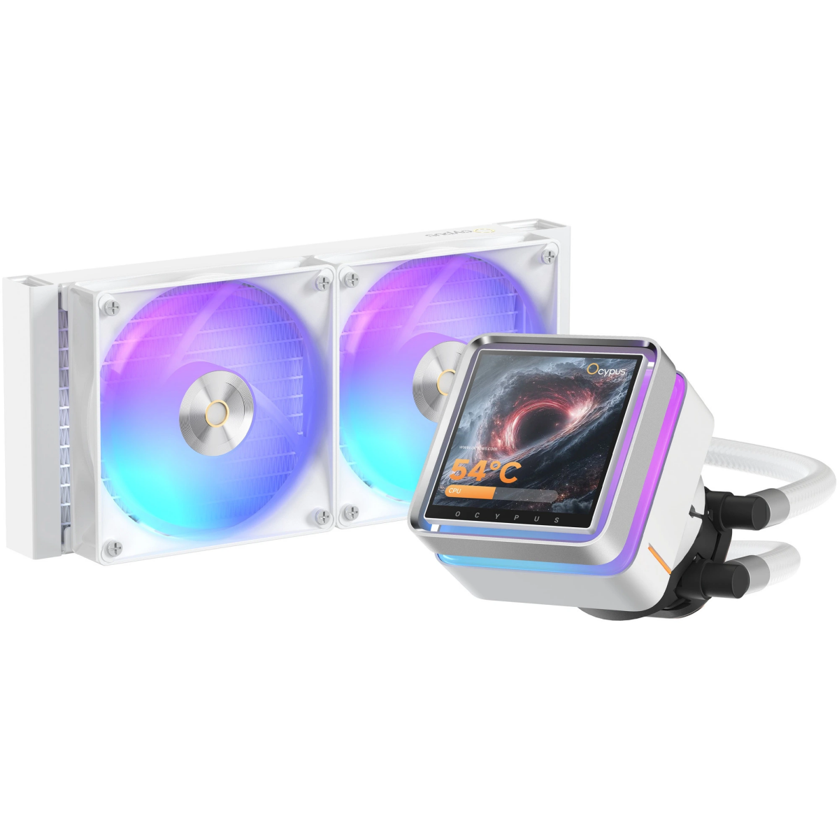 Система жидкостного охлаждения Ocypus Sigma L24 EX ARGB WH - Sigma-L24-WH2AAWLN00E-GL