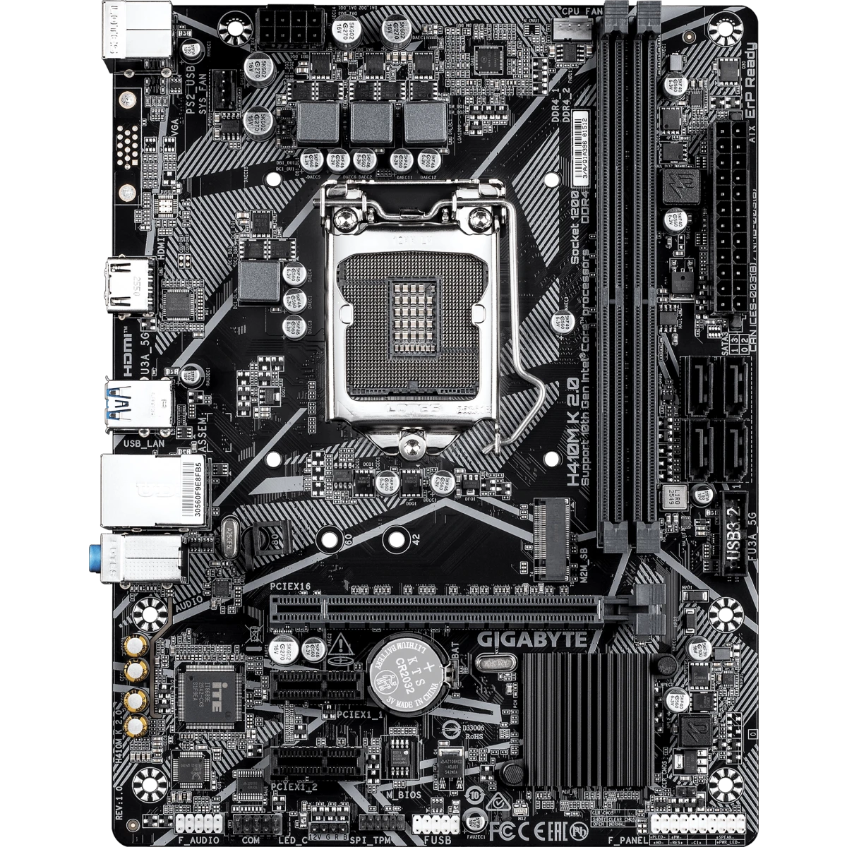 Материнская плата Gigabyte H410M K 2.0