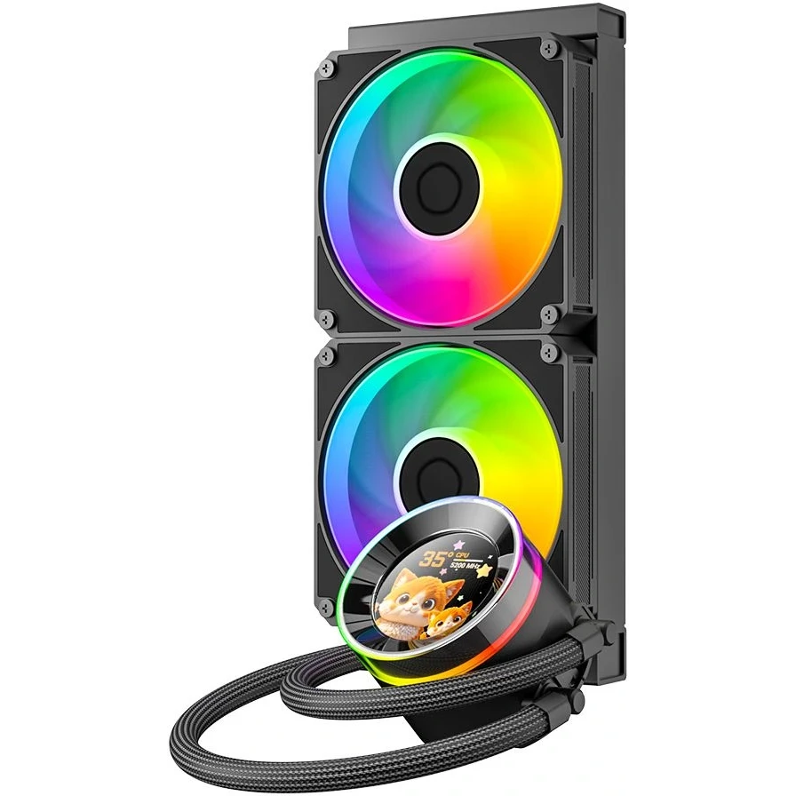 Система жидкостного охлаждения ID-COOLING SL240 V2 BLACK - фото 2
