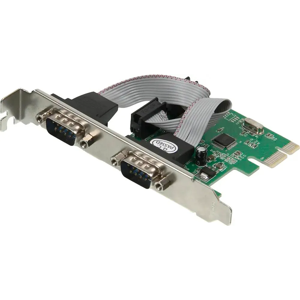 Контроллер COM-портов ASIA PCIE WCH 2S LP -  PCI-E WCH382 2xCOM Ret